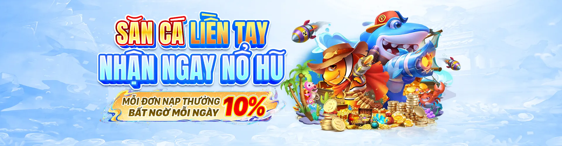 Hình ảnh chính game slot VK999 với biểu tượng nổ hũ và vàng, thể hiện sự giàu có và may mắn